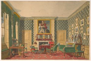 Dibujo, Un interior, 1837-40 de Mary Ellen Best