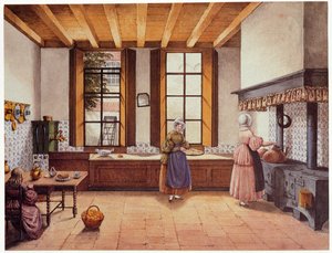 Cocina del Hotel Zwijnshoofd en Arnhem, 1838