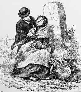 Una madre soltera y su bebé encontrados exhaustos al borde del camino de Mary Ellen Edwards