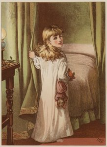 Niña retirándose a la cama de Mary Ellen Edwards