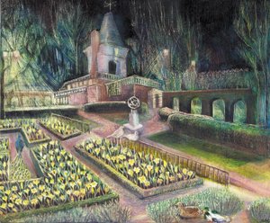 Flower Garden, Holland park, 2002 (óleo sobre bardo)