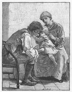 Escena de Silas Marner de George Eliot de Mary L Gow
