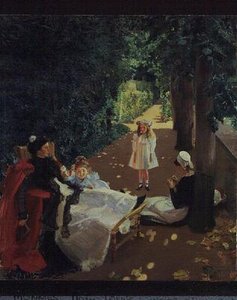 El Parque, c.1900 (óleo sobre lienzo)