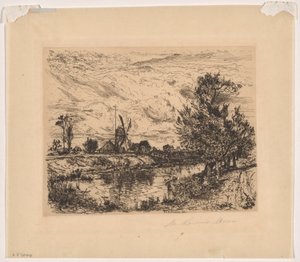 El estanque Goose, East Hampton de Mary Nimmo Moran