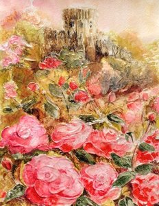 Rosas en los jardines de Windsor