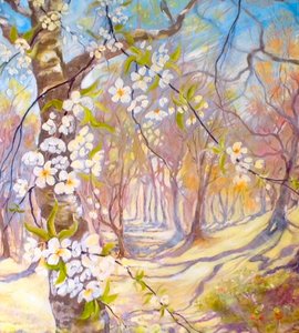 Grandes flores en primavera de Mary Smith