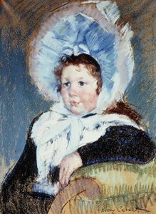 Dorothy con un Sombrero Muy Grande y un Abrigo Oscuro, c.1904 de Mary Cassatt