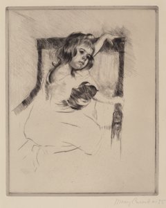 Arrodillada en un sillón (Margot), c.1903 de Mary Stevenson Cassatt