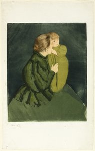 Madre campesina y niño, c.1895 (aguafuerte y aguatinta)