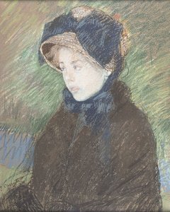 Retrato de una joven, c.1880 (pastel sobre papel) de Mary Stevenson Cassatt