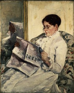 Leyendo Le Figaro, 1878 de Mary Cassatt