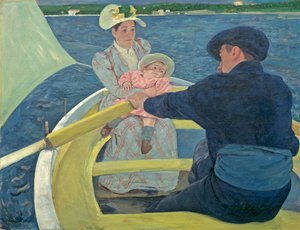 La fiesta en el barco de Mary Stevenson Cassatt