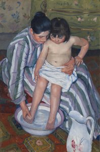 El baño del niño de Mary Stevenson Cassatt