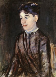 Joven mujer de negro de Mary Cassatt