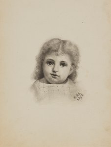 Cabeza de un niño sin título, 1878 de Mary Vaux Walcott