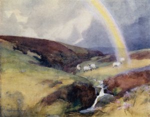 El nacimiento del Clyde (litografía en color)