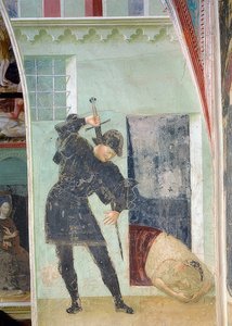 La decapitación de Juan el Bautista. 1435