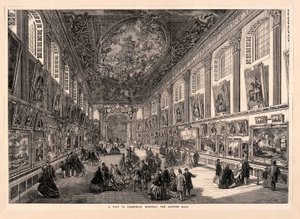 Una visita al Hospital de Greenwich, The Painted Hall - ILN 1865 S3 V0013000 V0013345