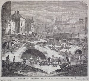 Puente de Blackfriars, Londres, 1863 de Mason Jackson