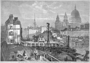Puente de Blackfriars, Londres, 1864 de Mason Jackson