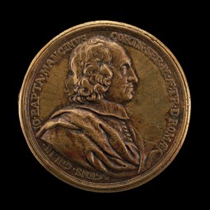 Giovanni Battista Mancini, fallecido en 1694, Agente General de Toscana en Roma [anverso], 1680 de Massimiliano Soldani