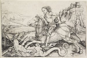 San Jorge y el dragón, c.1480-90 de Master A. G.