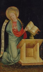 Virgen de la Anunciación, del Altar del Cosechador, c.1410 de Master Bertram of Minden