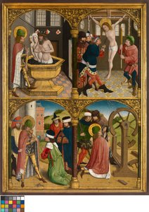 La leyenda de San Jorge, c.1500-10 (óleo sobre tabla) de Master Bruges