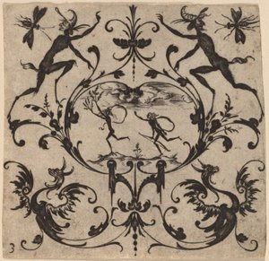 Ornamento con grotesco de Master CR