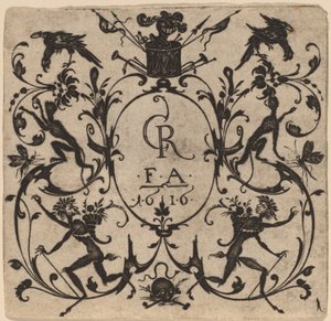 Ornamento con grotesco de Master CR