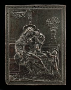 Madonna y Niño con San Juan Bautista, probablemente c. 1600 de Master F.D.