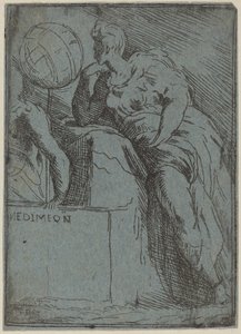 Endimión de Master F.P. after Parmigianino