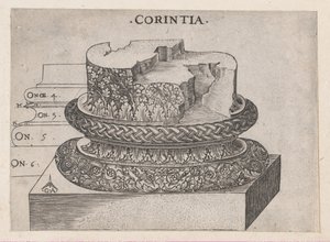Speculum Romanae Magnificentiae: Base corintia de Master GA