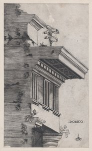 Speculum Romanae Magnificentiae: Orden dórico, ca. 1537 de Master GA