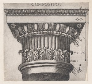 Speculum Romanae Magnificentiae: Capital Jónico de Master GA