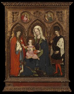 Virgen y el Niño con dos santos, c.1420 de Master GZ