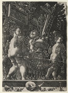 Ángeles llevando los emblemas de la Pasión, 1533 de Master H. L.