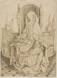 Santa Ana, la Virgen y el Niño de Master I.A.M. of Zwolle