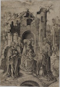 La adoración de los magos de Master I.A.M. of Zwolle