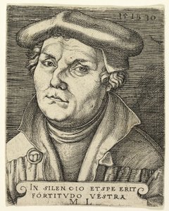 Retrato de Martín Lutero de Master I.B.