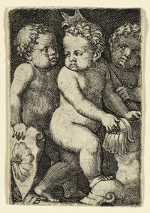 Tres Putti con Armadura