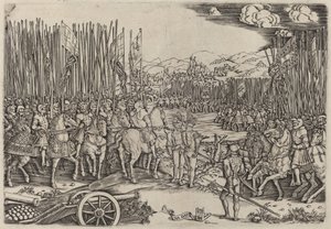 Los dos ejércitos en la batalla de Rávena