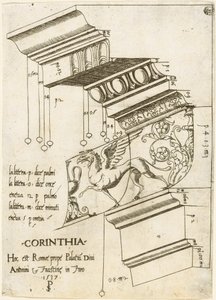 Entablamento del Templo de Antonino y Faustina, Roma de Master PS