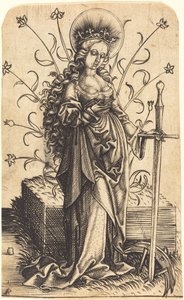 Santa Catalina de Master PW of Cologne