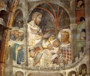 El juicio de Pilato de Master Trecentesco of Sacro Speco School