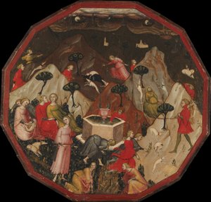 El descubrimiento de las ninfas por Ameto, ca. 1410 de Master of 1416