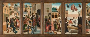 Las siete obras de caridad
Políptico con las Siete Obras de Caridad de Master of Alkmaar
