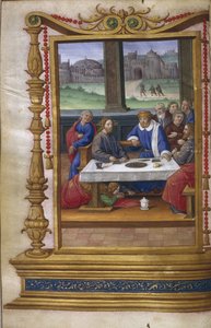 Banquete en la casa de Simón el Fariseo, 1500-1550 de Master of Claude de France