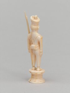 Peón blanco, pieza de ajedrez, India, circa 1820 de Master of Coetivy
