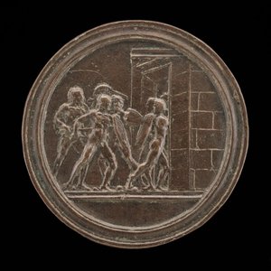 Soldados atacando una puerta